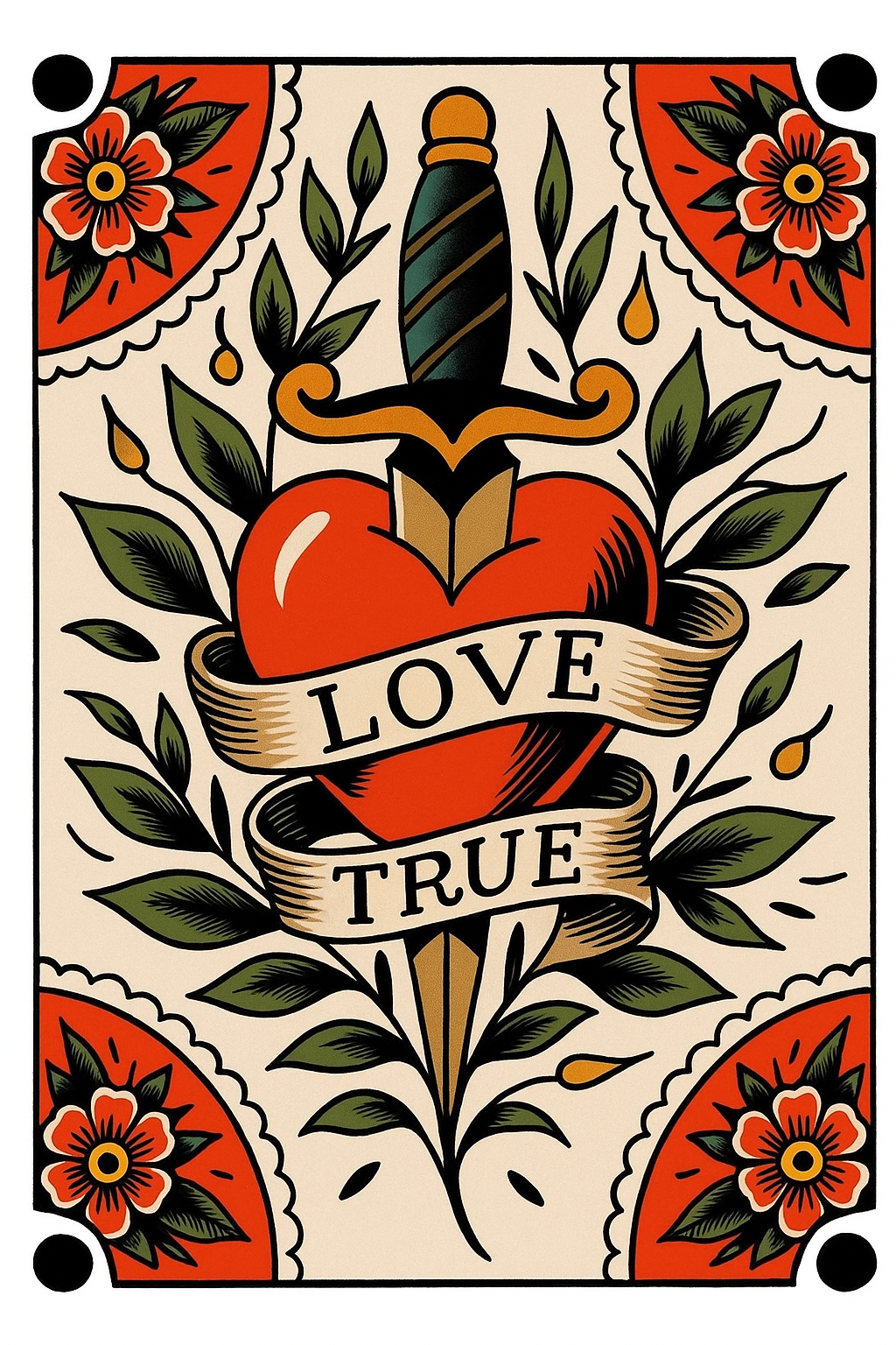 Original reference image for tattoo stencil demo